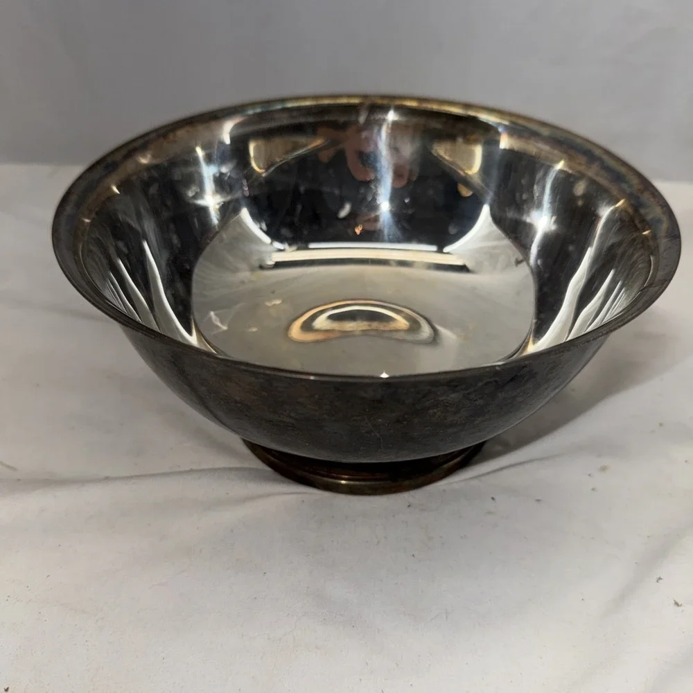 Paul Revere Gorham Silverplate Bowl YC7819 Vintage Reproduction Dish